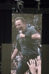 November 2012 big screen energy Bruce Springsteen Bruce Springsteen 2012 st. paul high energy end of show