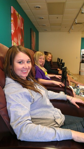 Pedis with the girls pedicure pampering spa