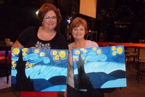 Love Starry Night with Rochester Wine & Canvas!  And Beth!  